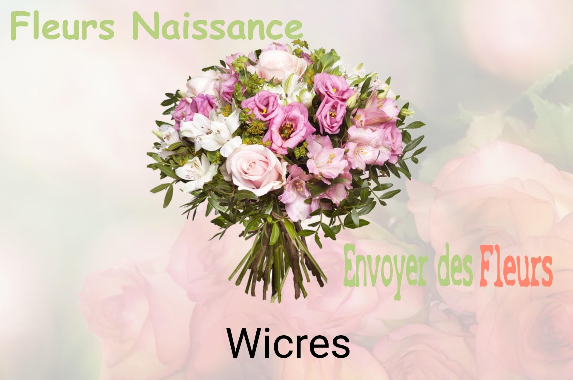 Bouquet de fleurs de naissance livré à Wicres